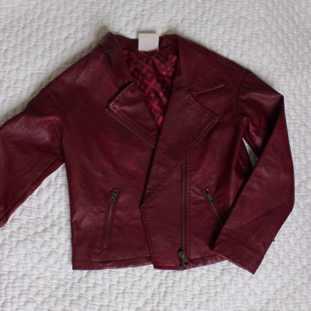 Osh Kosh Girls faux leather jacket